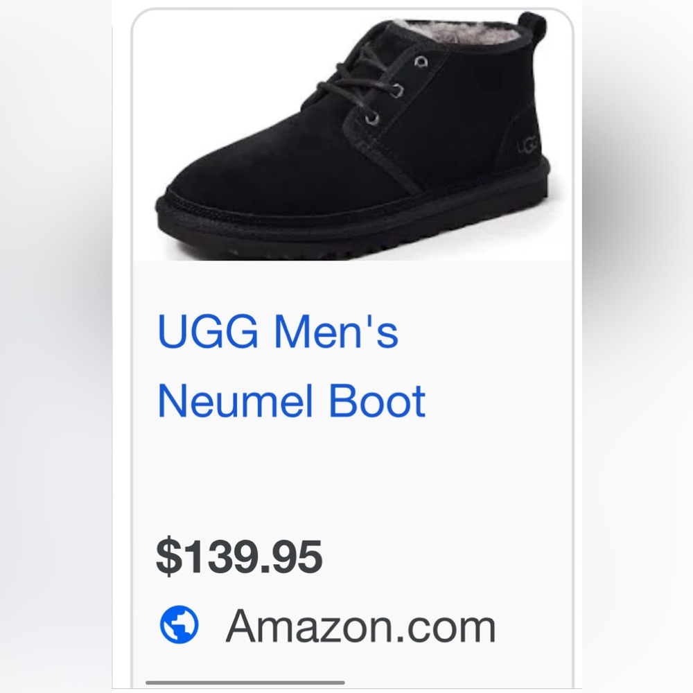 Black size 14 men’s Uggs